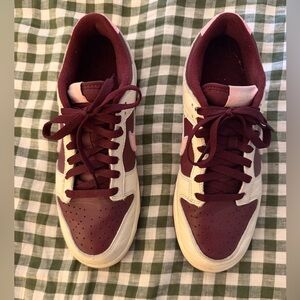 Nike Maroon and Light Pink Sneakers